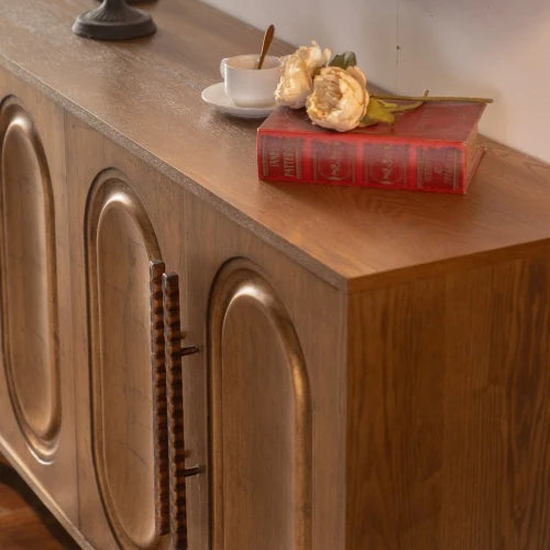 Modern 4-Door Sideboard Cabinet