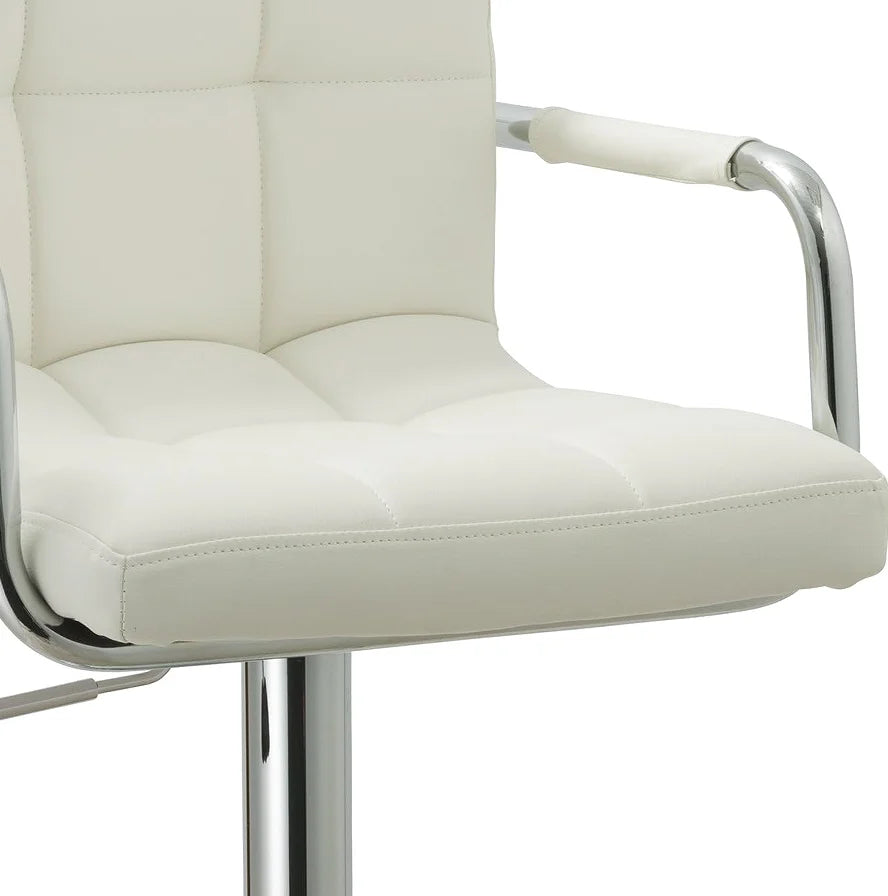 Modern Adjustable Swivel Bar Stools (Set of 2)
