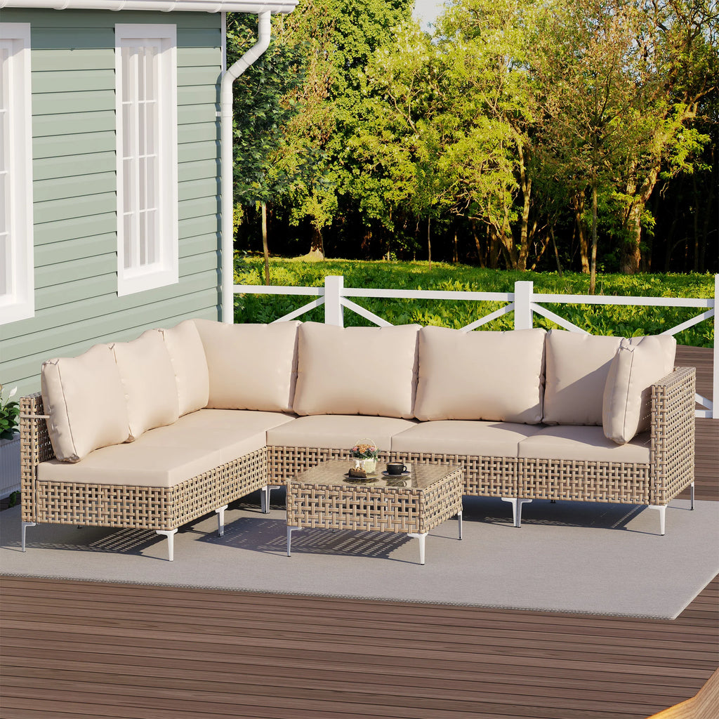 Modern Outdoor Sectional Sofa Set