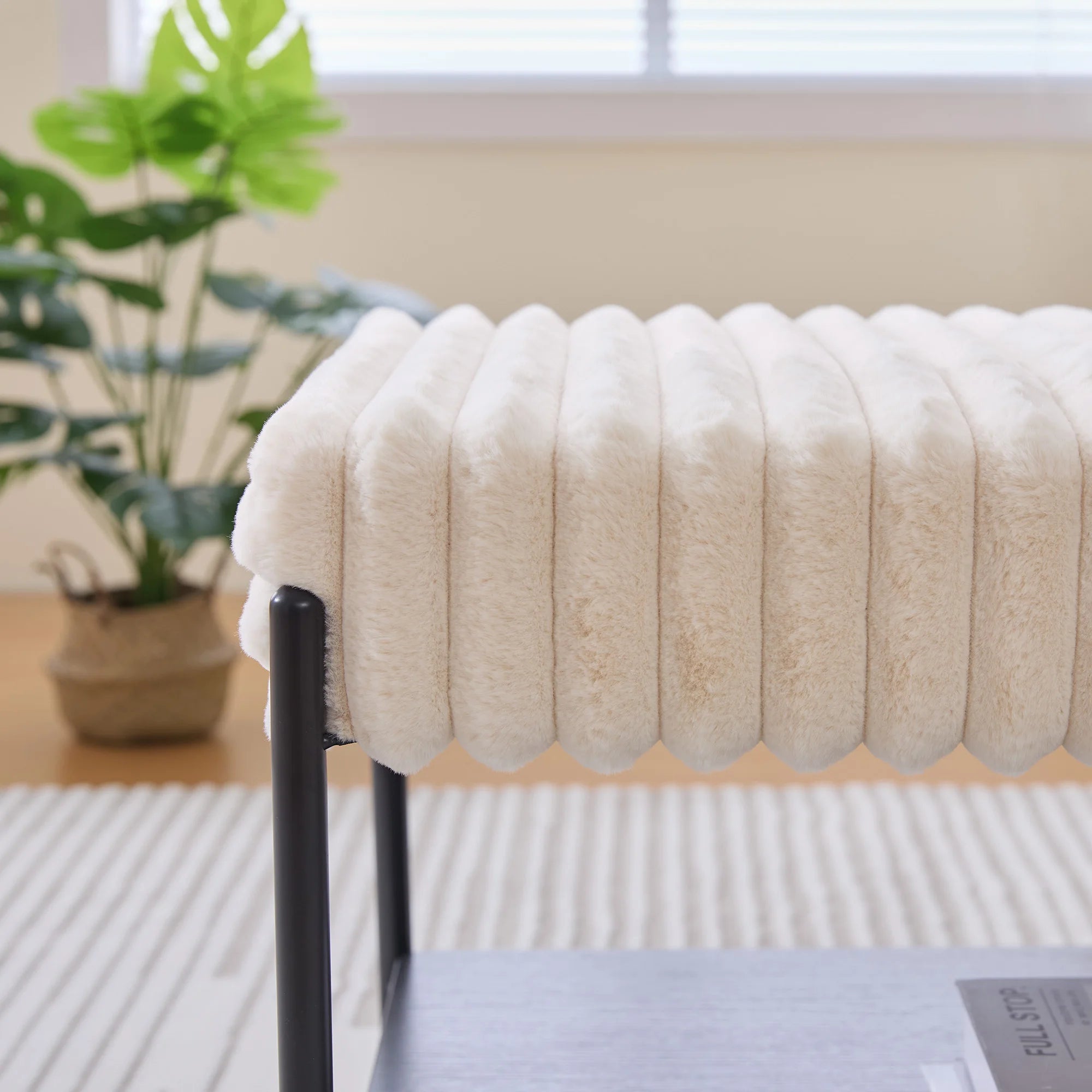 Modern Upholstered Ottoman Coffee Table