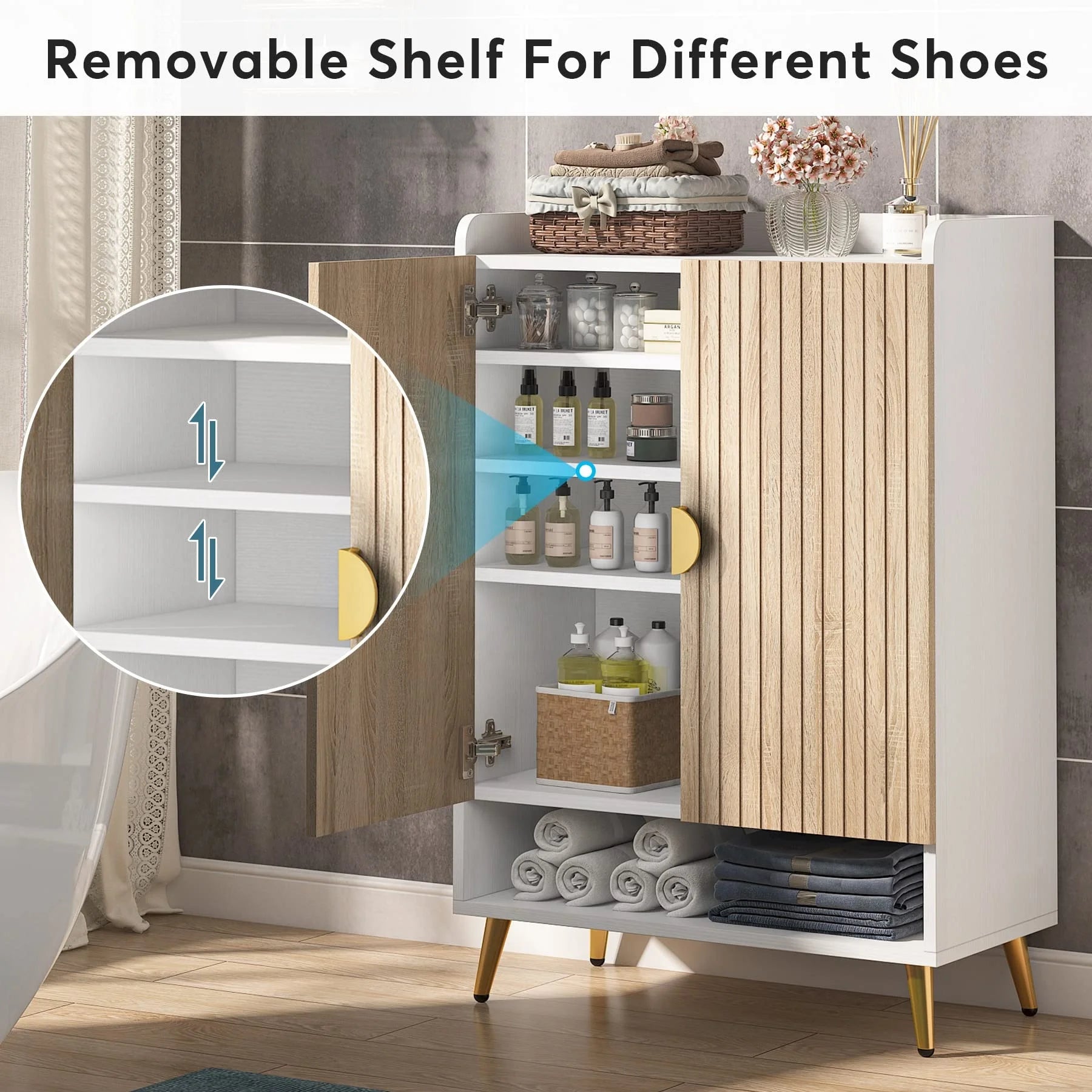 Sleek Entryway Shoe Cabinet