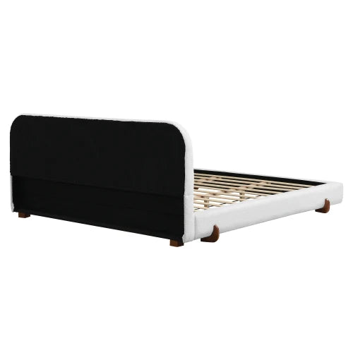Wholesale Modern Adjustable Upholstered Storage Bed Queen Size Eco-Friendly Fabric Frame for Apartment Bedroom