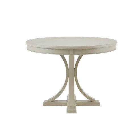 Modern  Round Dining Table, Solid Wood Finish Classic Design for Dining Room