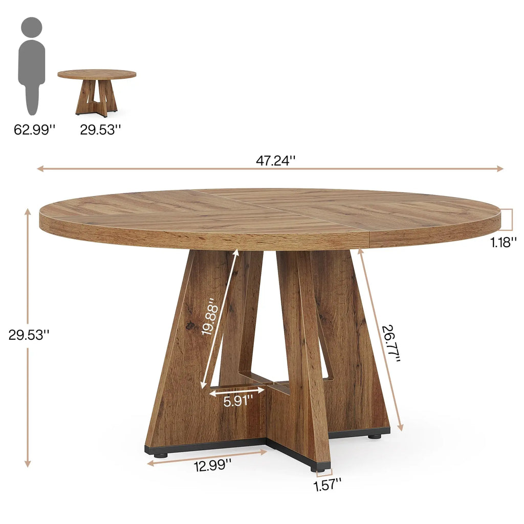 Round Pedestal Dining Table