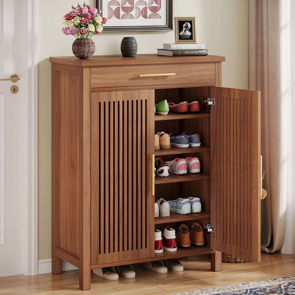 Farmhouse 5-Tier Shoe Cabinet
