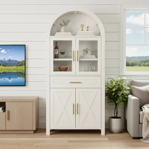Modern Arched Storage Cabinet