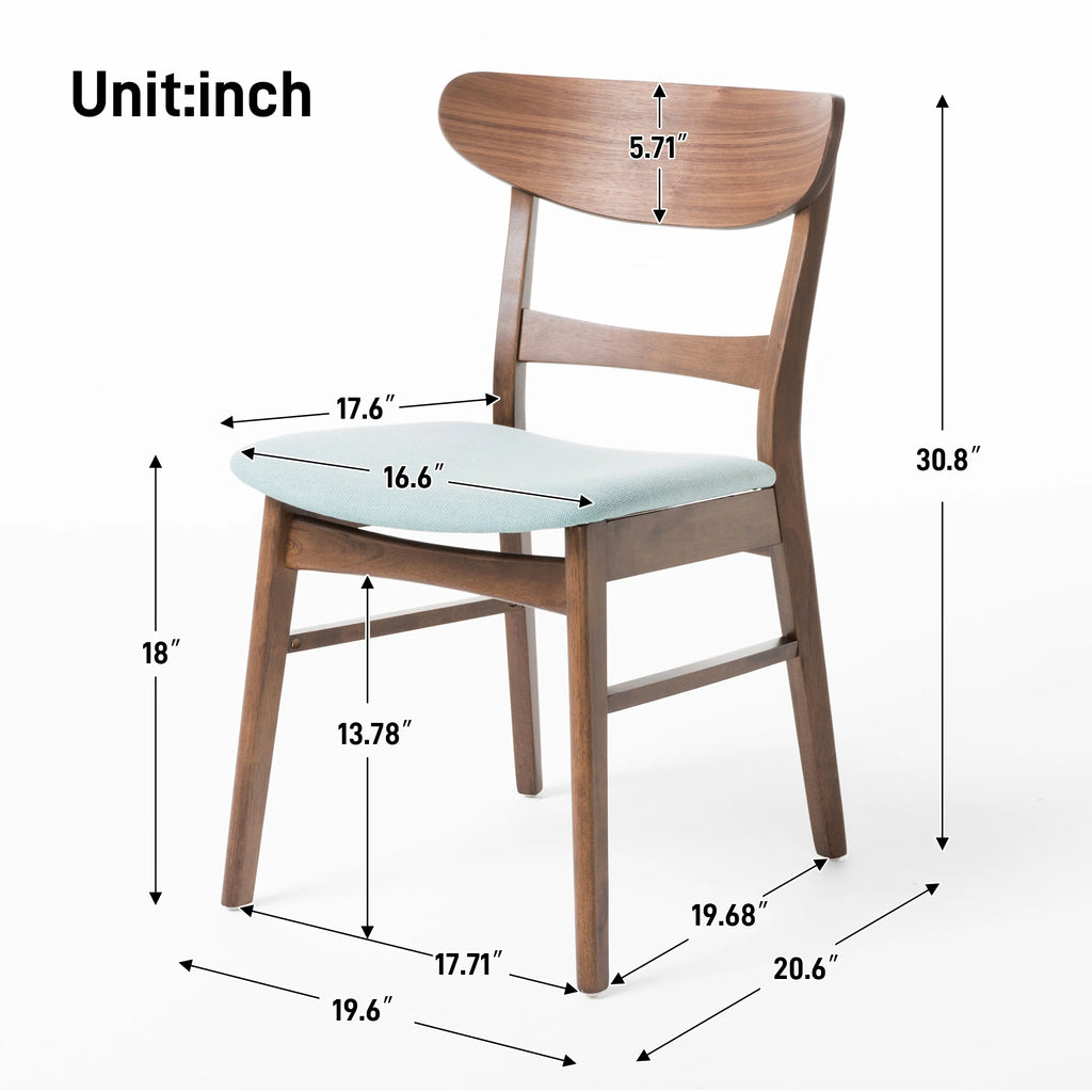 Modern Fabric Dining Chair Set