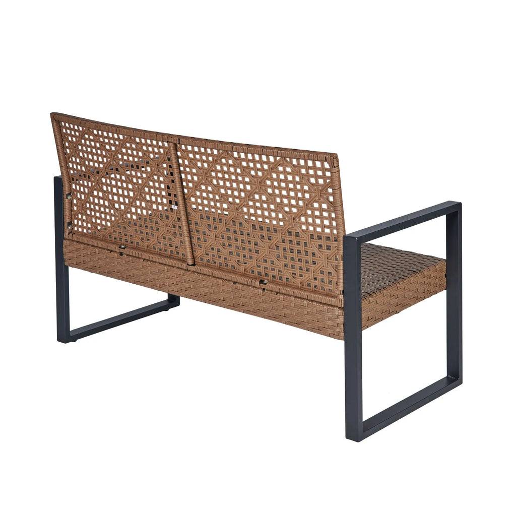 Modern Wicker Patio Conversation Set
