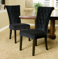 Modern Eco-Friendly Durable Fabric Dining Chair with Wood Legs for Home Bar Kitchen Living Room & Bedroom Use(Set of 2)