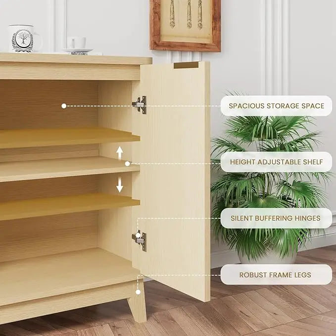 Artisan Fluted Oak Sideboard
