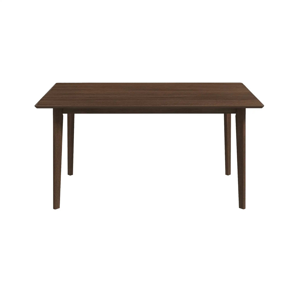 Carlos Solid Wood Dining Table with Long Chair Waterproof & Lightweight for Small Rental