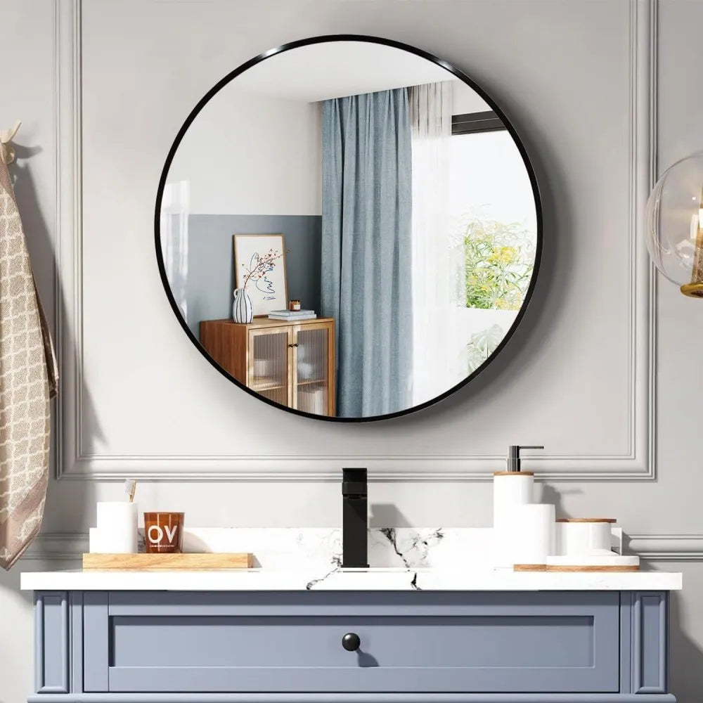 Art Deco Round Mirror