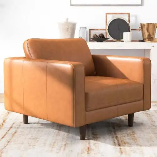 Mid-Century Leather Lounge Chair