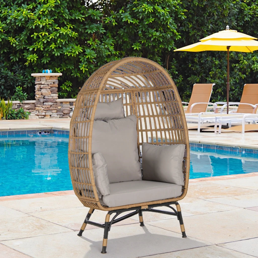 Modern Rattan Outdoor Egg Chair