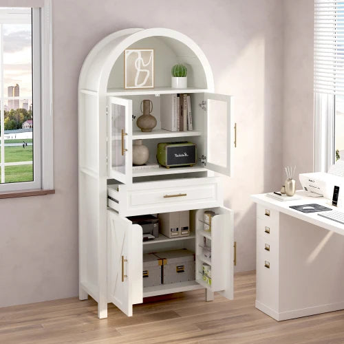 Modern Arched Storage Cabinet