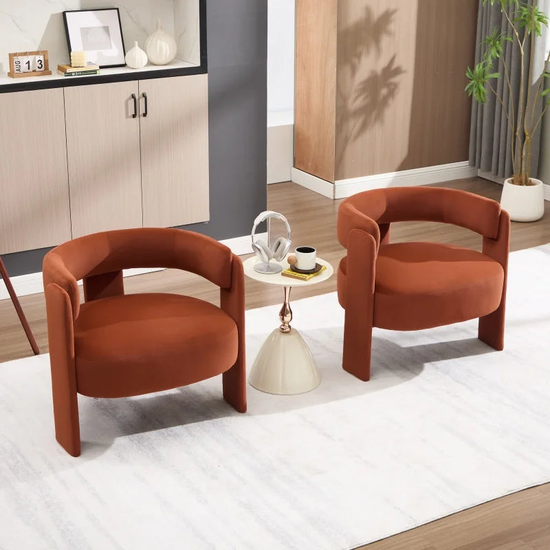 Mid-Century Velvet Accent Chair