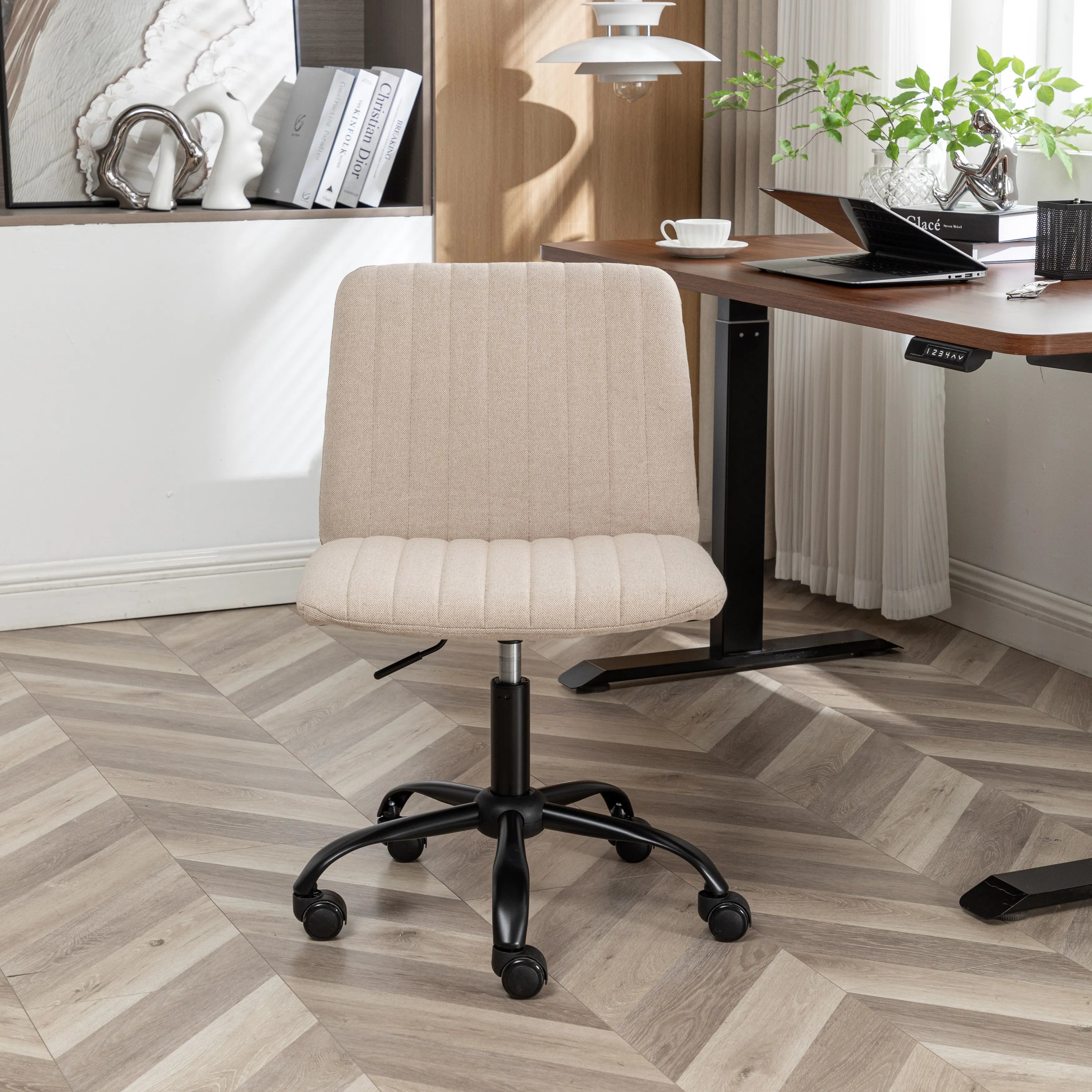 Modern Foldable Masar Fabric Swivel Office Chair for Home Office