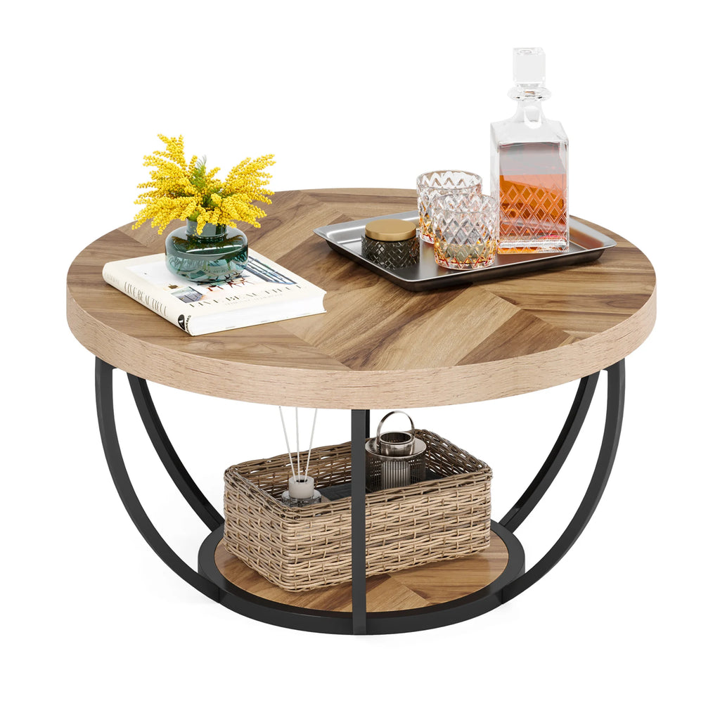 Modern Open Shelf Coffee Table