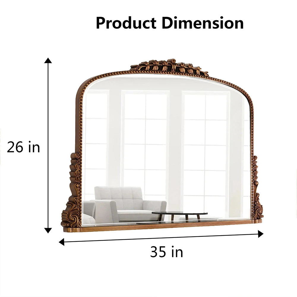 Vintage Arched Wall Mirror