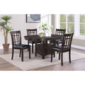 Modern Espresso Oval Adjustable Extension Leaf Dining Table