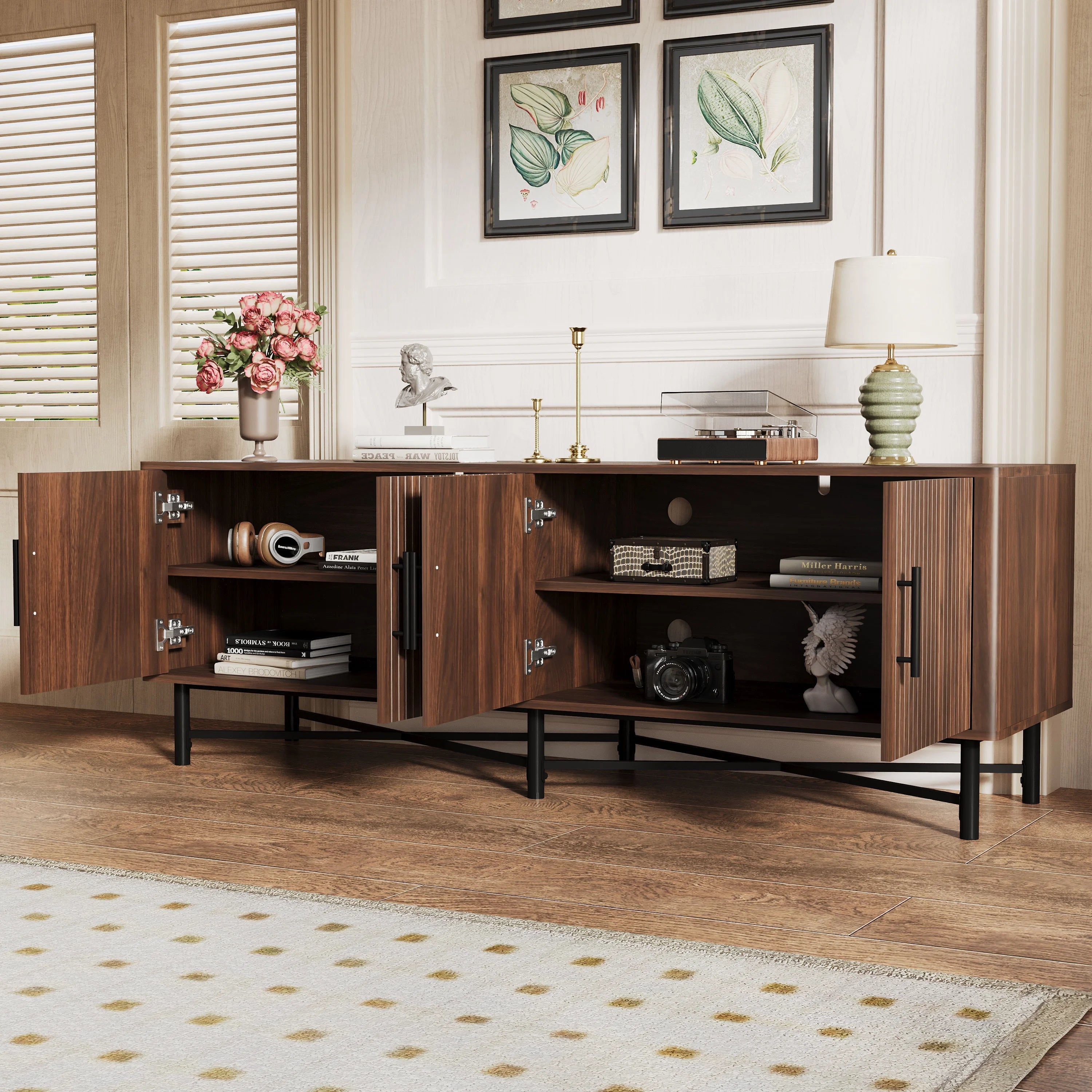 Modern Luxury Wood TV Stand