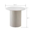 Modern Assembled Small Dining Room Furniture Solid Wood Round Oak Pedestal Dining Table for Restaurant Cafe Kitchen 4 People