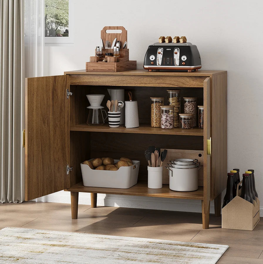 Modern Farmhouse Walnut Sideboard
