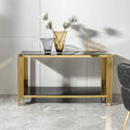 Wholesale Table Console Luxury Gold Stainless Steel Hallway Table Living Room Furniture