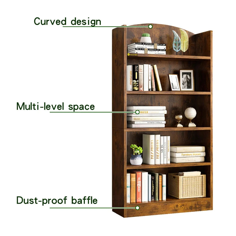 YQ FOREVER Living Room Furniture Display Cheap Modern Wooden Bookshelf Furniture for Book Storage