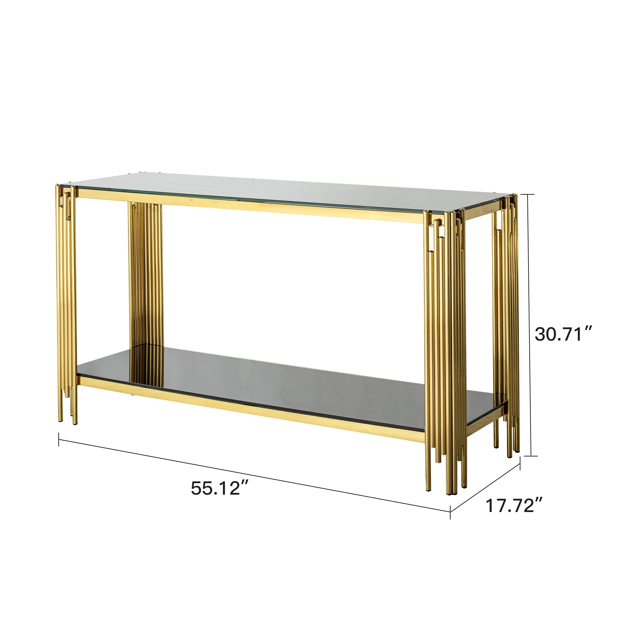 Wholesale Table Console Luxury Gold Stainless Steel Hallway Table Living Room Furniture