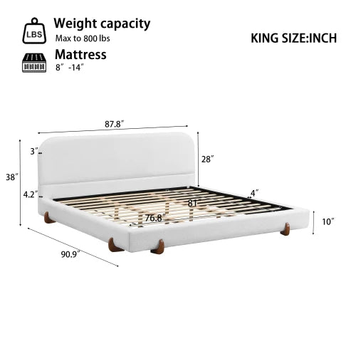Wholesale Modern Adjustable Upholstered Storage Bed Queen Size Eco-Friendly Fabric Frame for Apartment Bedroom