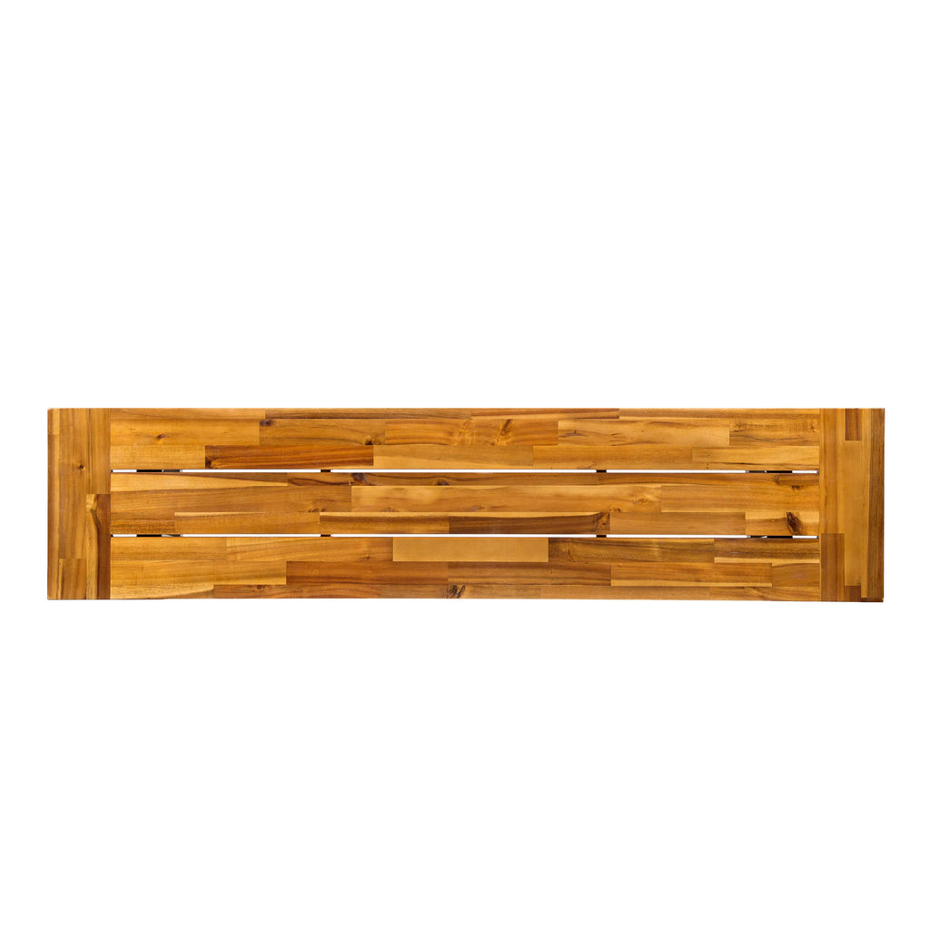 Modern Acacia Wood Bench