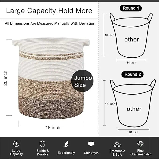 Large Fabric Laundry Hamper