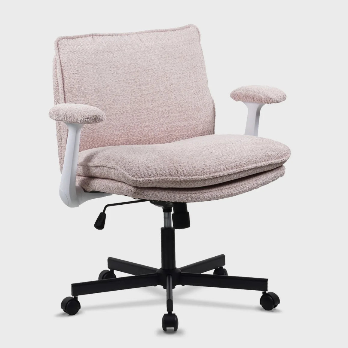 Luxury Comfortable Home Office 300Lbs Soft Wide-Seat Executive Ergonomic Cross Legged Office Chair
