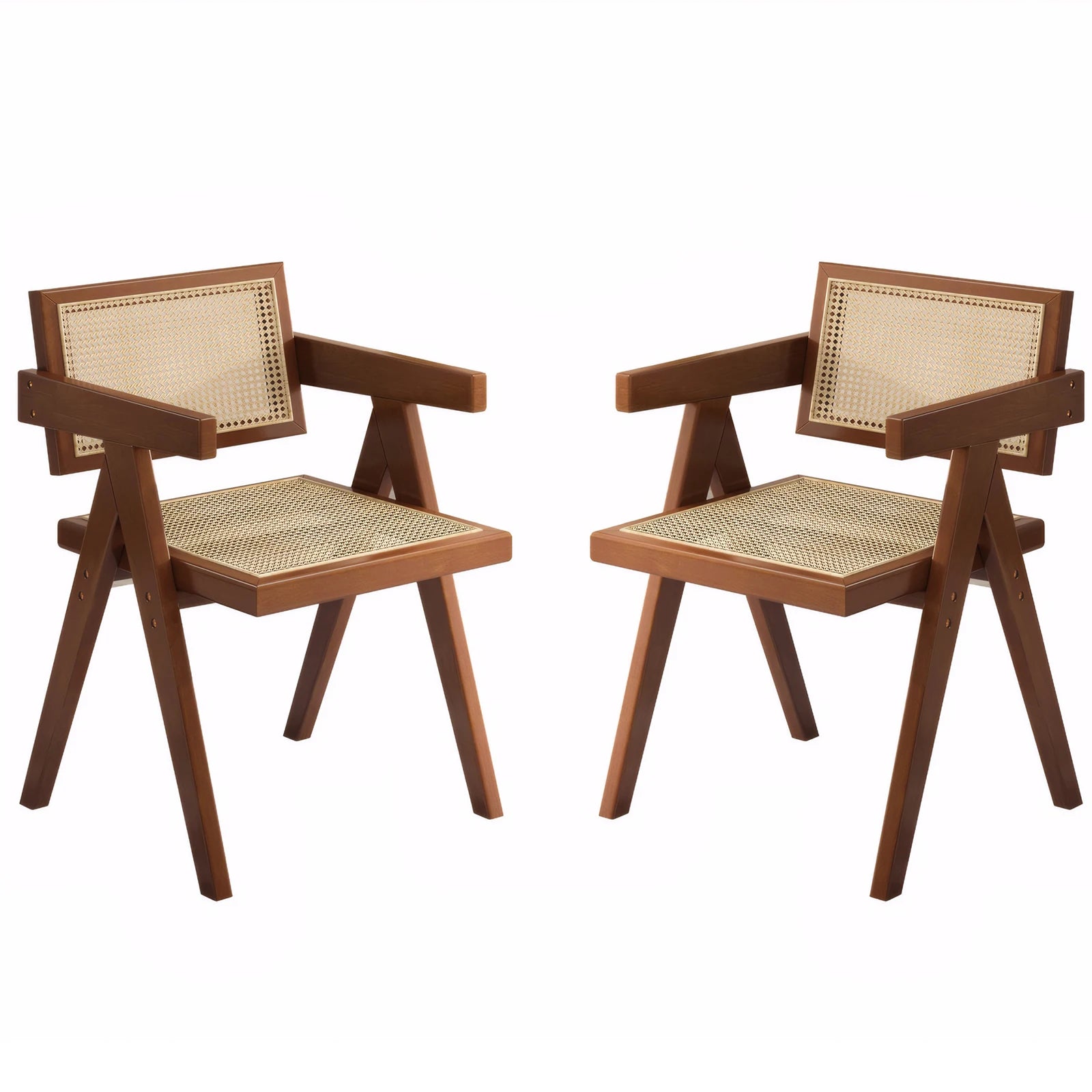 Mid-Century Rattan Outdoor Chair
