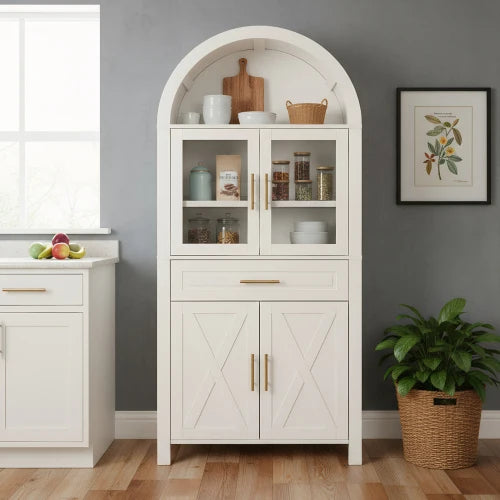 Modern Arched Storage Cabinet