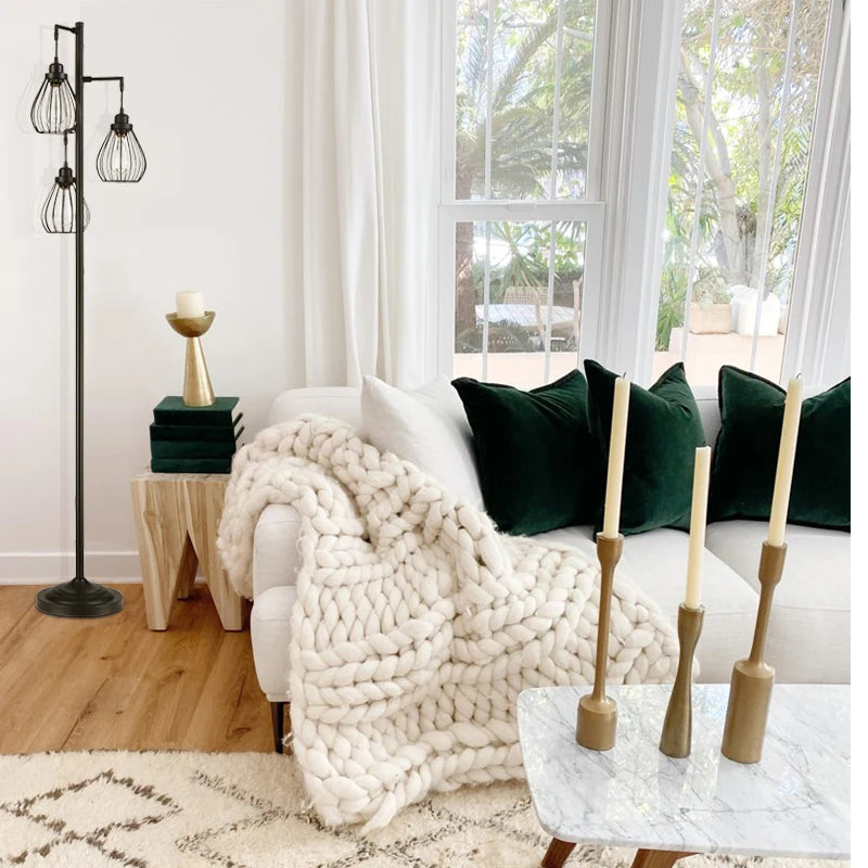 Farmhouse Industrial Floor Lamp