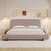 Wholesale Modern Adjustable Upholstered Storage Bed Queen Size Eco-Friendly Fabric Frame for Apartment Bedroom