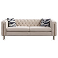 Wholesale Modern Tufted Velvet Chesterfield Sofa Couch Set 2 Seats Luxury Button Square Shape Convertible for Hotels Loving Room