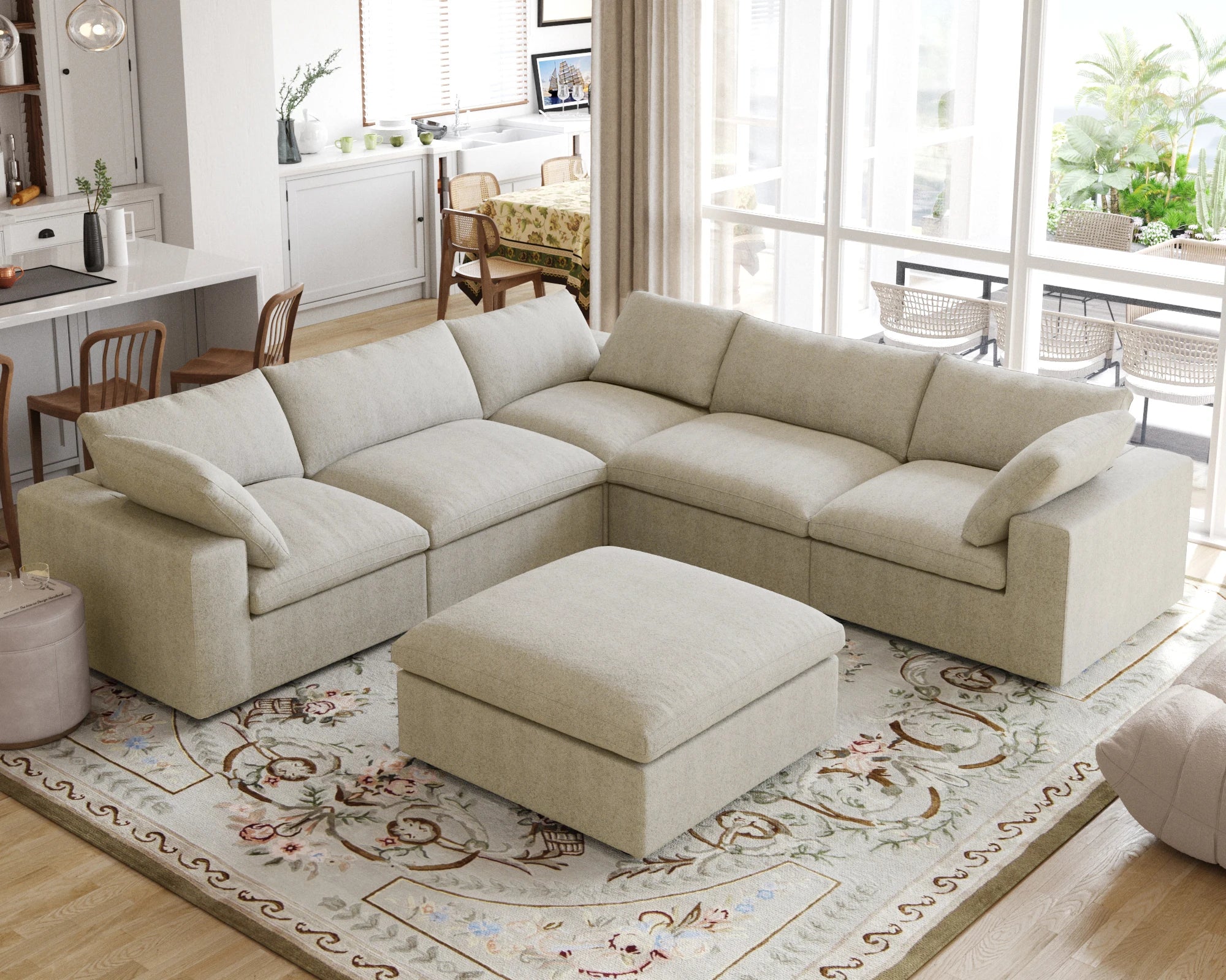 ATUNUS USA in Stock Drop Shipping Modern Sofa Living Room Furniture Nordic Black White Grey Modular Sectional Couch Sofa Sets