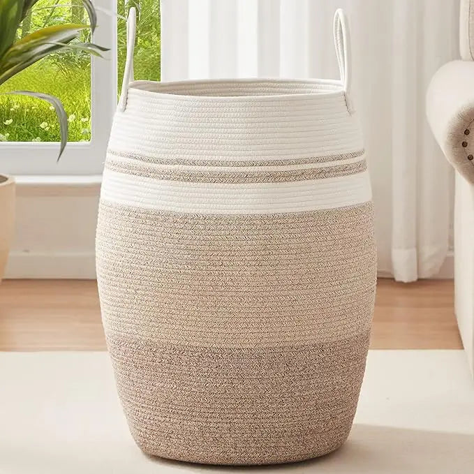 Woven Cotton Rope Laundry Hamper