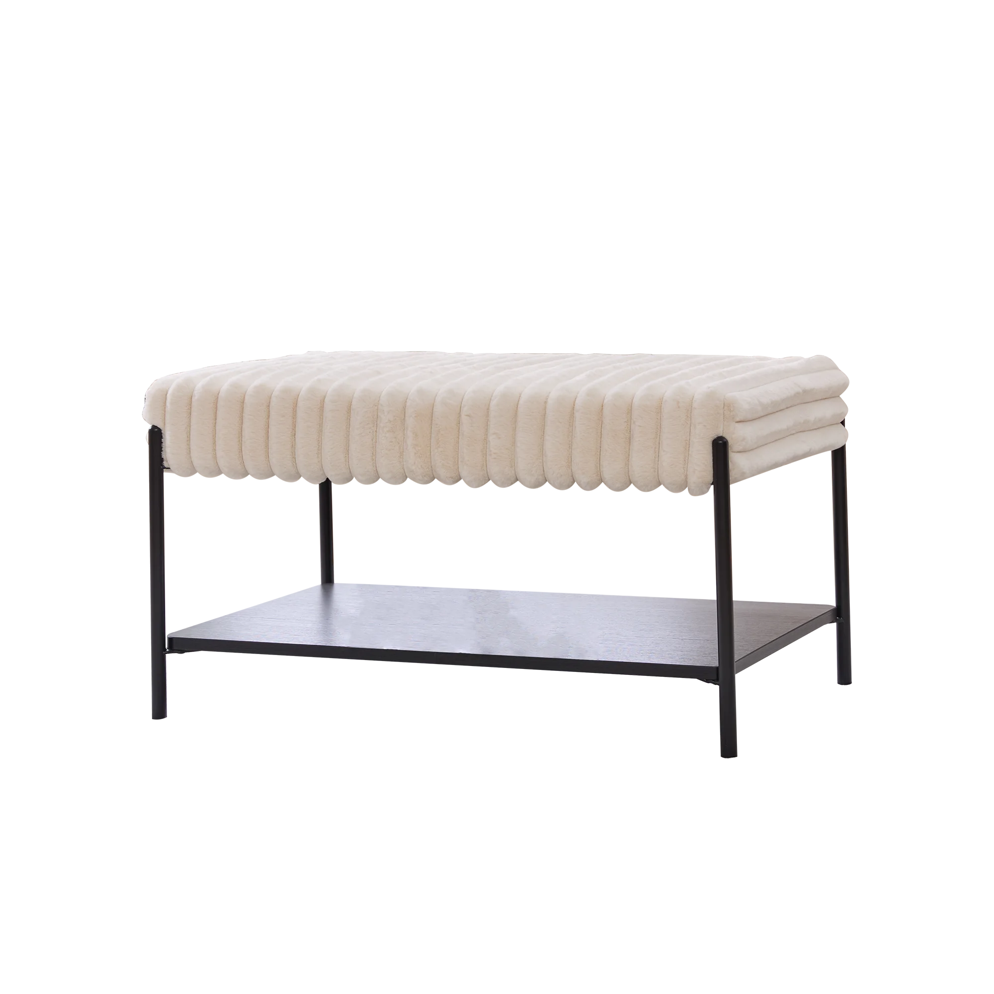 Modern Upholstered Ottoman Coffee Table