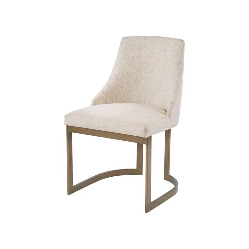 Antique Gold Upholstered Dining Chairs