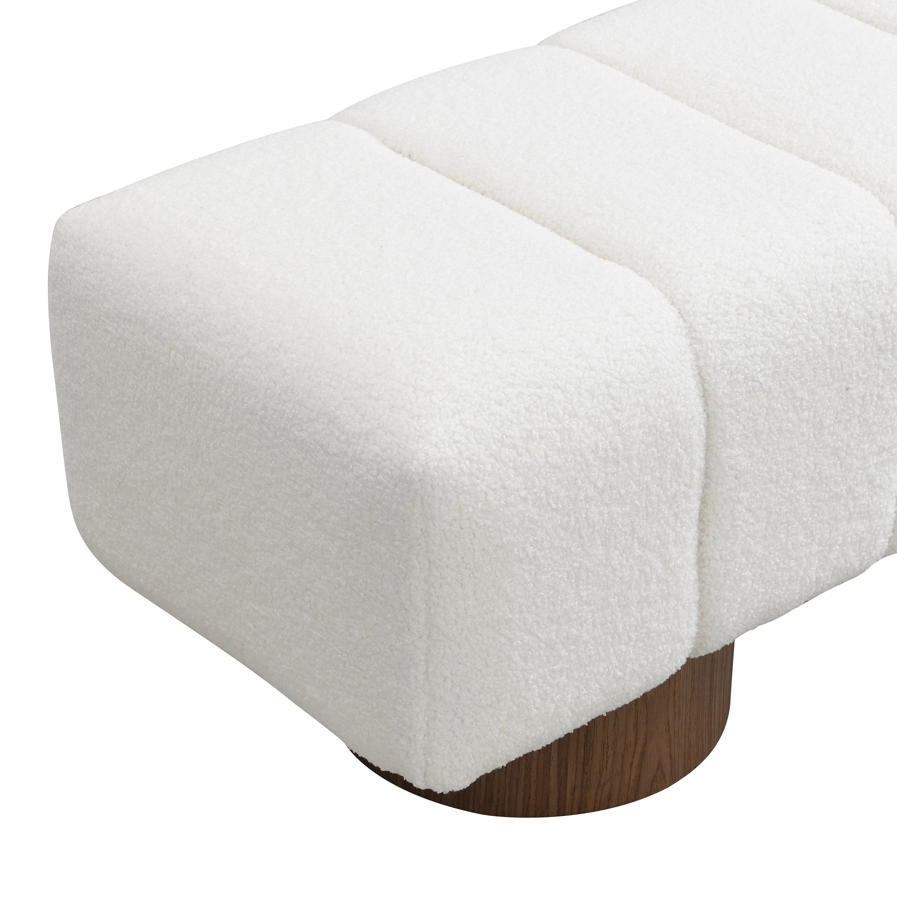 Modern Upholstered Dining Bench for Bedroom Furniture No-Assembly Bench Ottoman for Dining Room Living Room & Bedroom
