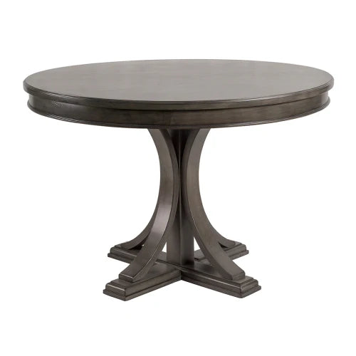 Modern  Round Dining Table, Solid Wood Finish Classic Design for Dining Room