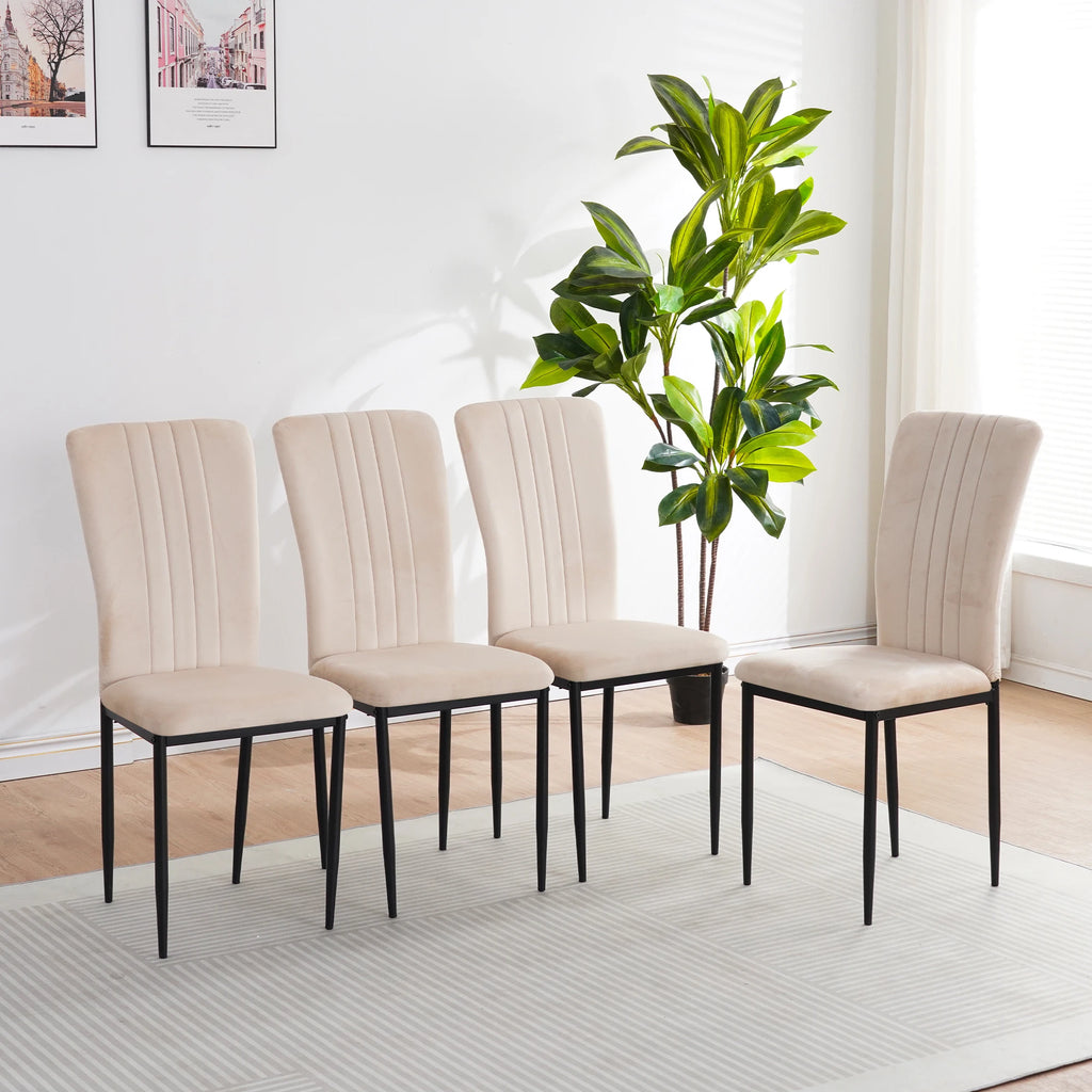 Modern Velvet Dining Chair Set