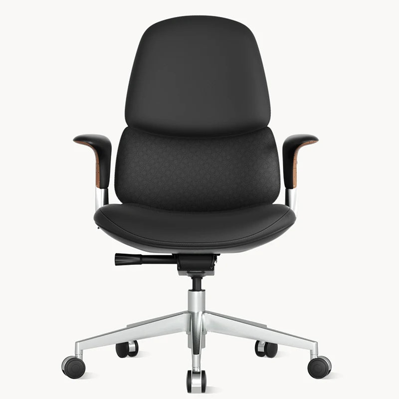 USA Warehouse Free Shipping Luxury Modern Executive Ergonomic Adjustable Brown Leather Office Chair for Office Home