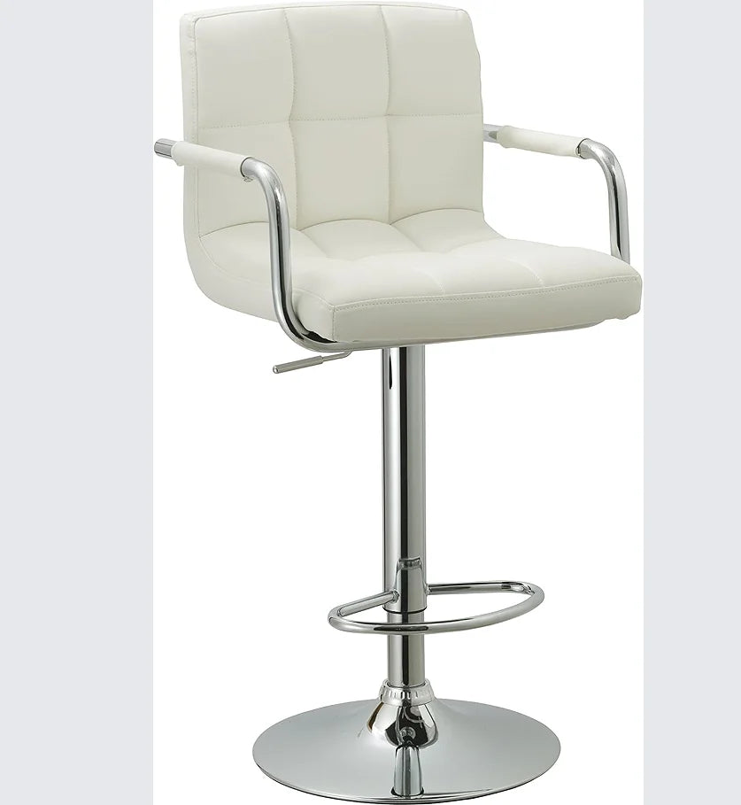 Modern Adjustable Swivel Bar Stools (Set of 2)