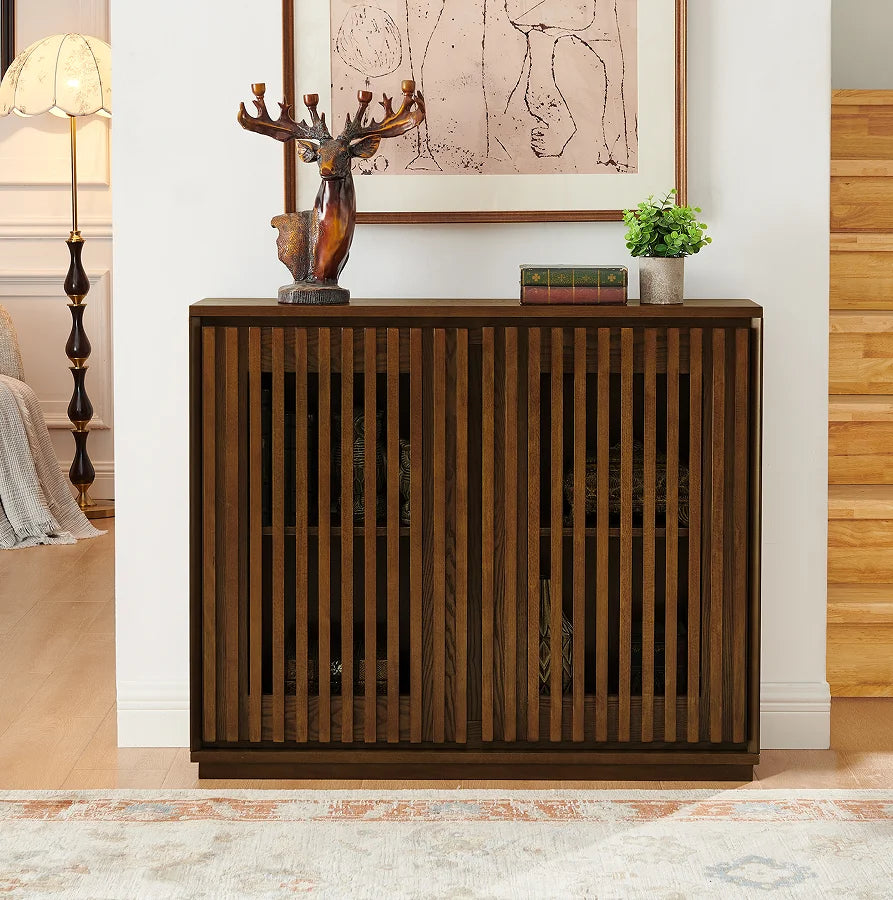 Mid-Century Modern Fluted Sideboard