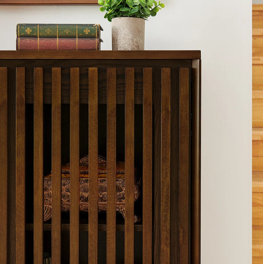 Mid-Century Modern Fluted Sideboard